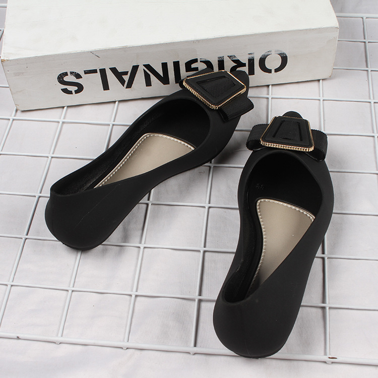 Azgalery SPT-67 / Flatshoes Wanita Sepatu Kerja Kuliah Formal Sepatu Low Heels Jelly Kasual Kantoran Sepatu Import