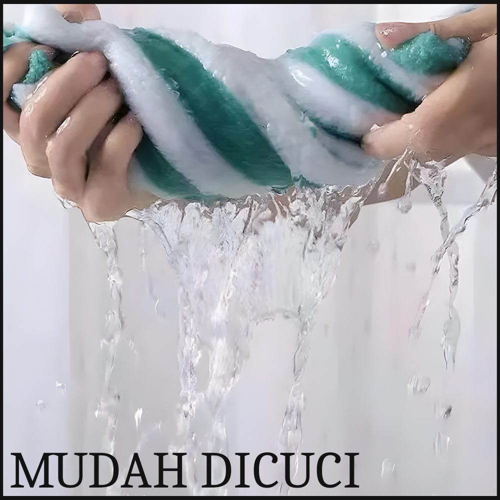 Handuk Mandi Bulu Tebal Lembut Halus Bath Towel Handuk Dewasa Bayi Motif - WHI