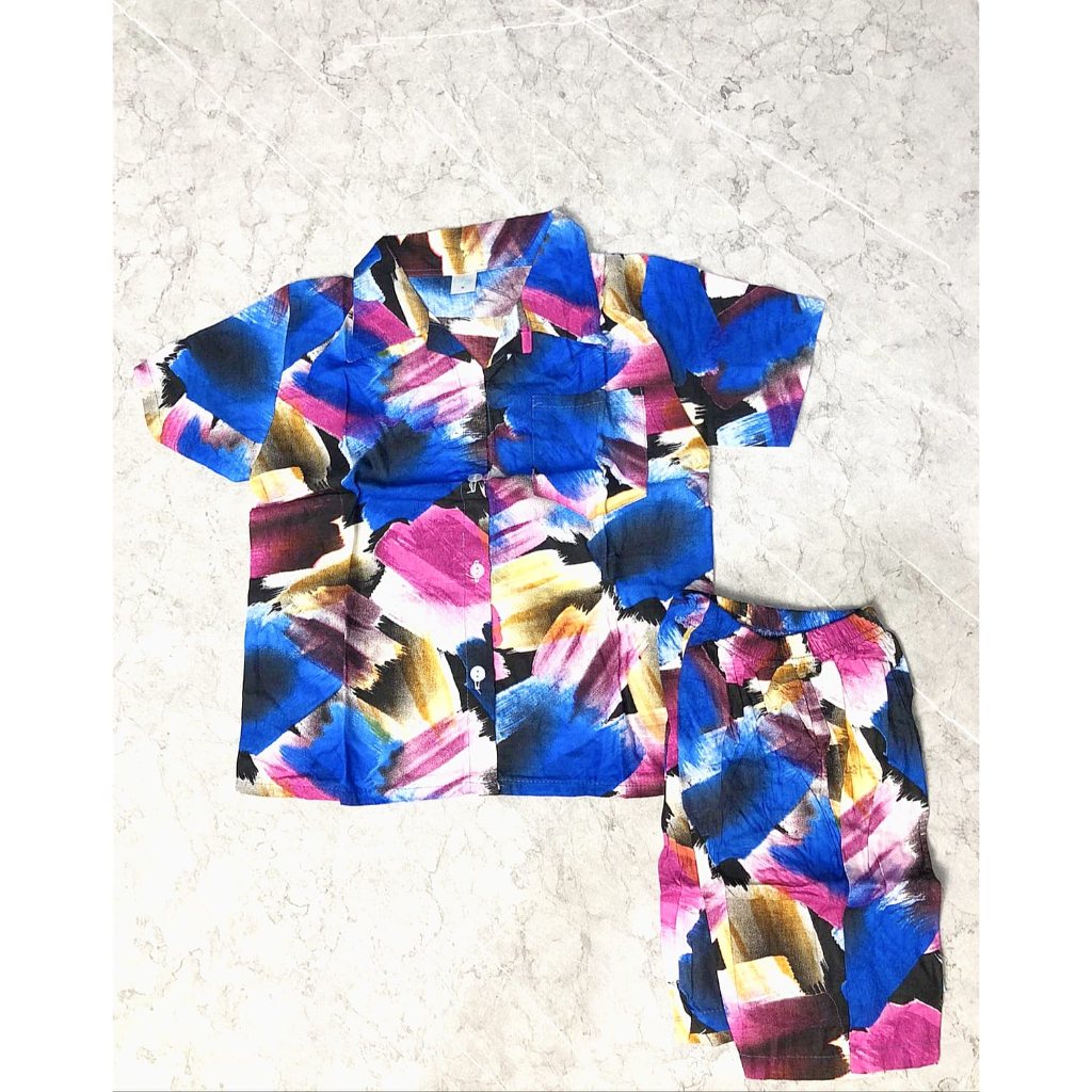 Jeco fashion Set anak Elvinz bahan rayon premium unisex