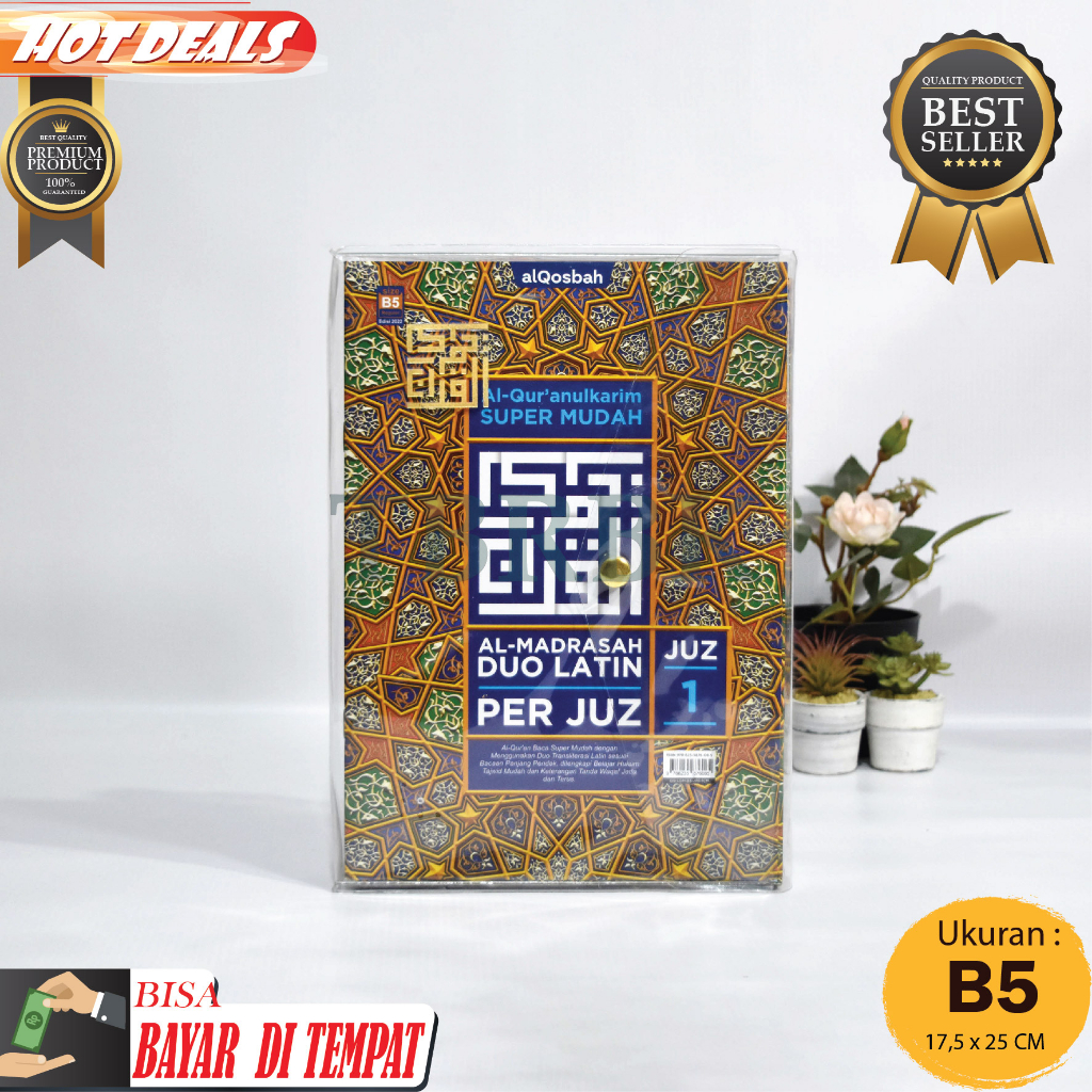 AlQuran Per Juz DUO LATIN B5 Transliterasi Tajwid Terjemah
