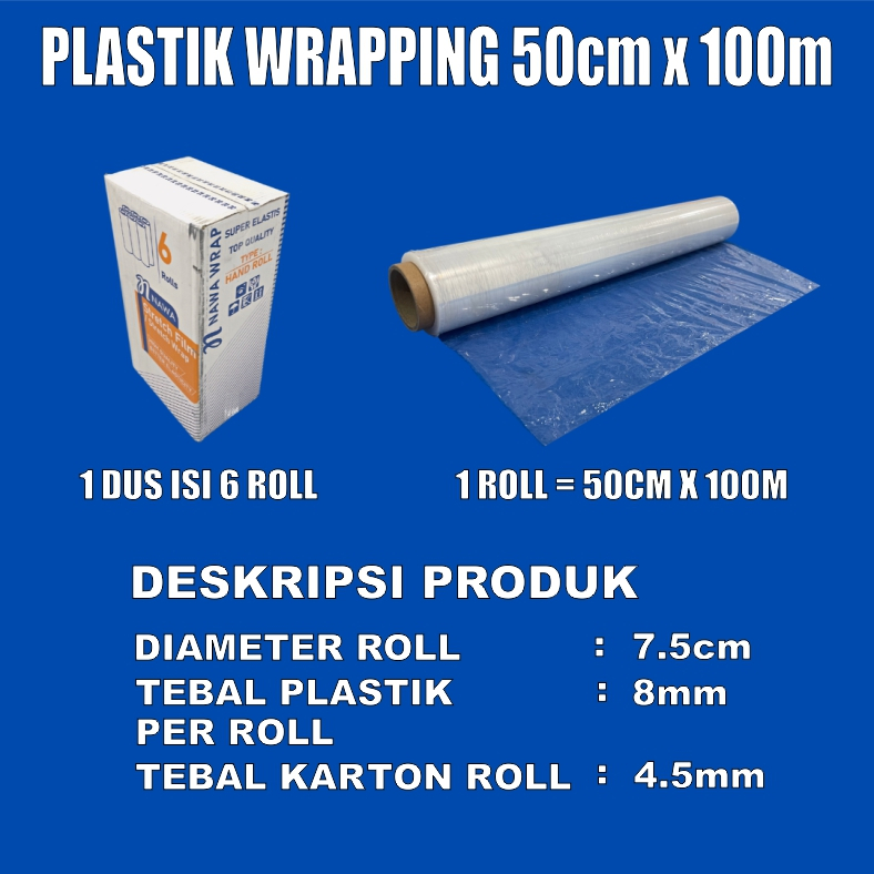 Plastik Wrap Wrapping / Stretch Film Bungkus Barang Per Dus Murah