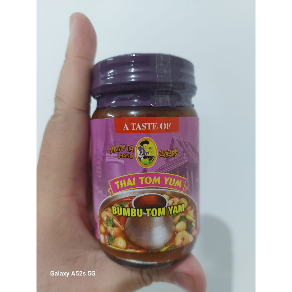

Mamata Brand Thai Tom Yum Yam Bumbu Tomyam Tomyum Bahan Masak Instan Campuran Masakan Seasoning 114g