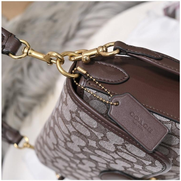 Coach Soft Tabby Shoulder Bag In Signature Jacquard C4821 C4823 CA105