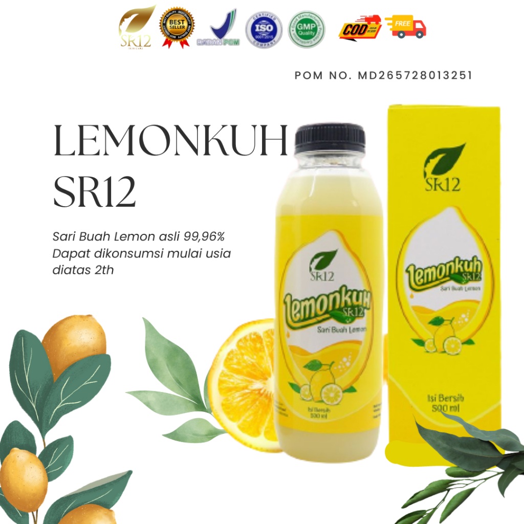 

LEMONKUH SR12 SARI LEMON ASLI AIR LEMON DIET MENJAGA IMUN TUBUH MENCERAHKAN KULIT KAYA MANFAAT BPOM HALAL