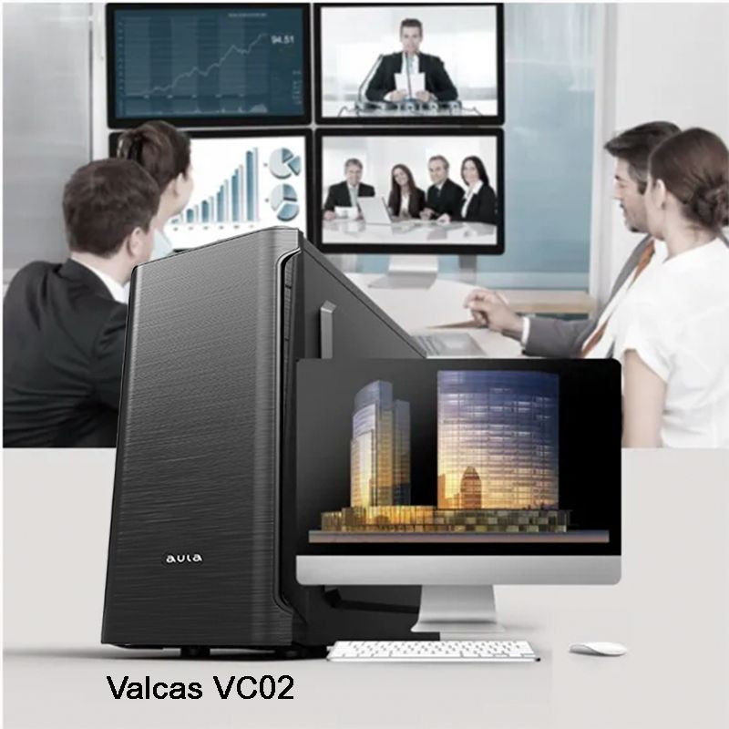 Casing Office PC Aula Valcas VC02 mATX Include PSU 500W + Fan 80cm