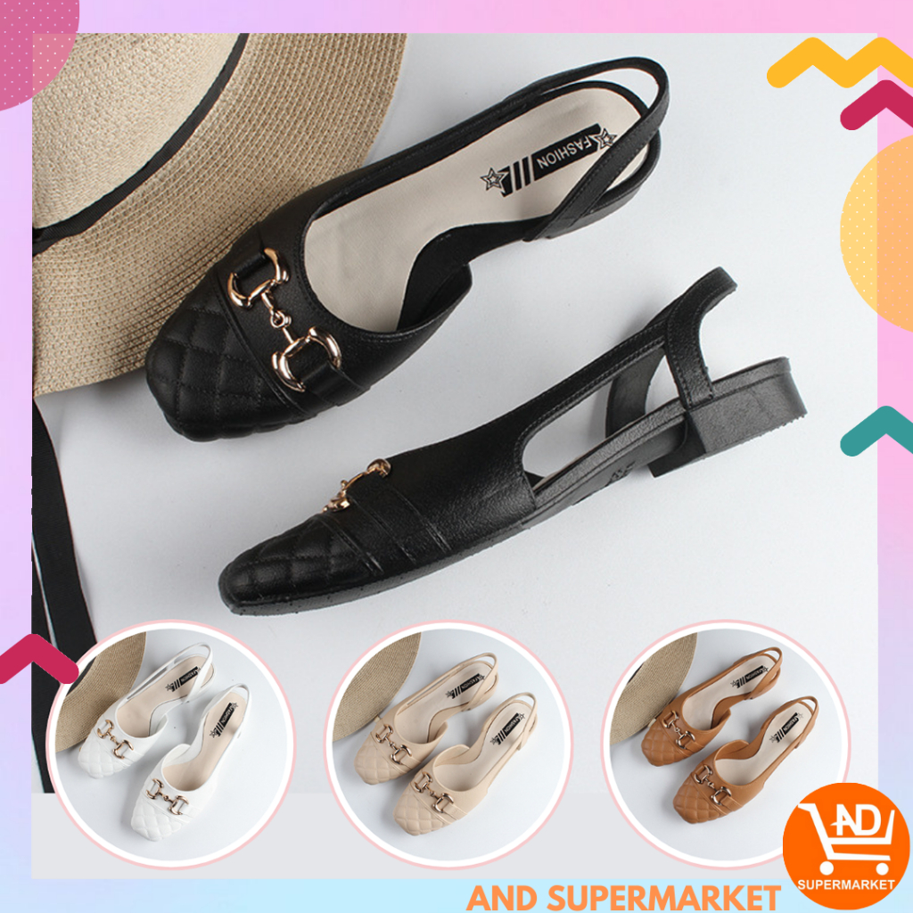 AND / COD / Flatshoes Wanita Import Sepatu Jalan Cewek Fashion Kasual Flat Shoes Perempuan Kantor Kuliah Murah Cantik SPT-64