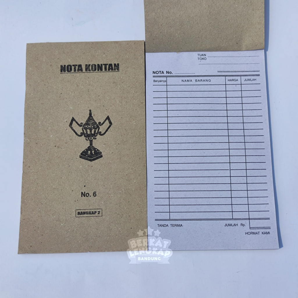 

Buku Nota Kontan No.6 Kecil 2 Rangkap / Kwitansi Belanja (Isi 5 Pak)