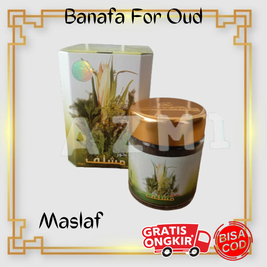 Promo Bukhur BUBUK Maslaf - Banafa For Oud - MASHLAF Bakhoor - Buhur Original Saudi Arabia