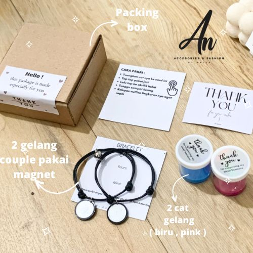 HANDPAINTING KIT &amp; GELANG COUPLE SIDIK JARI