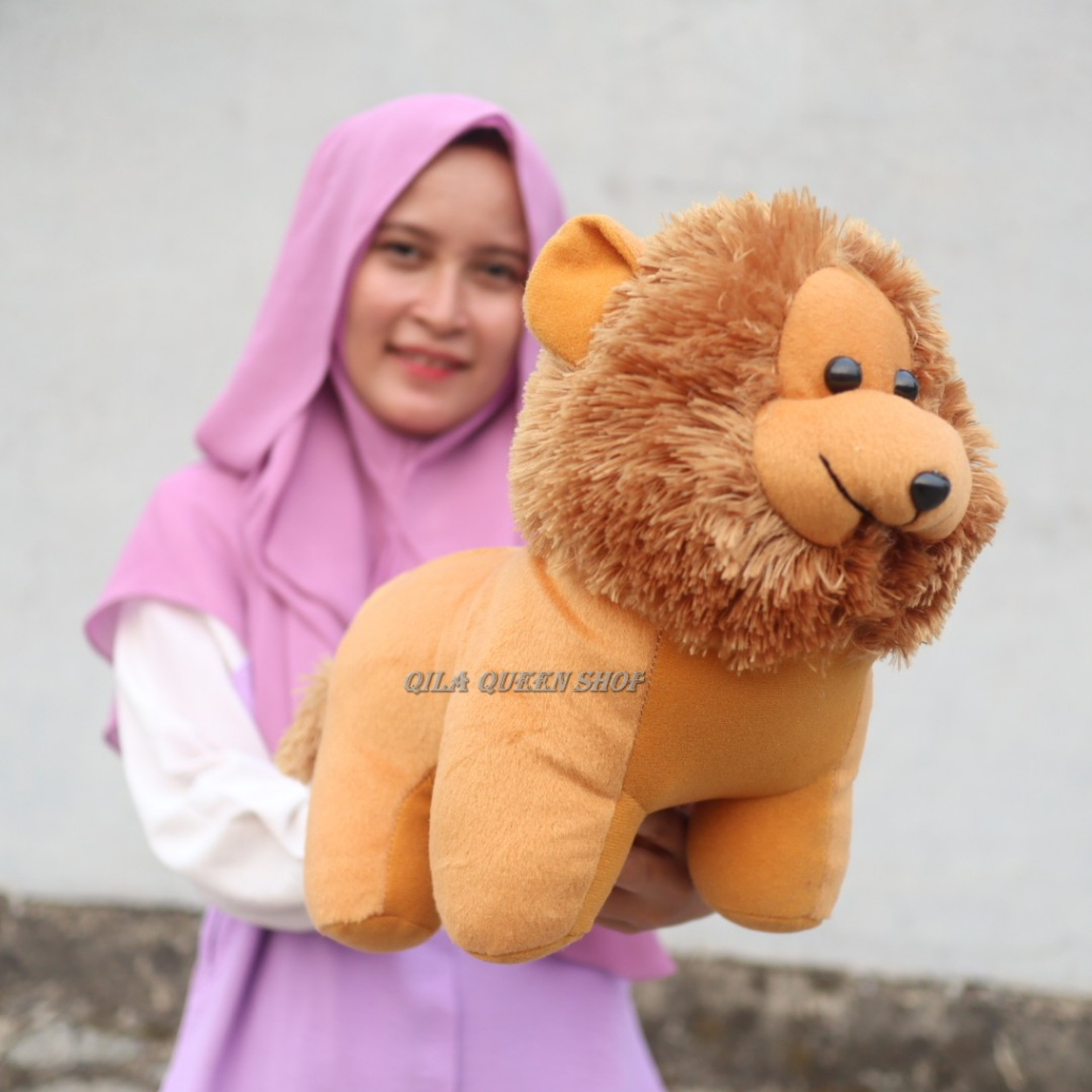 BONEKA SINGA L EKOR PENDEK, MURAH TERLARIS BISA COD