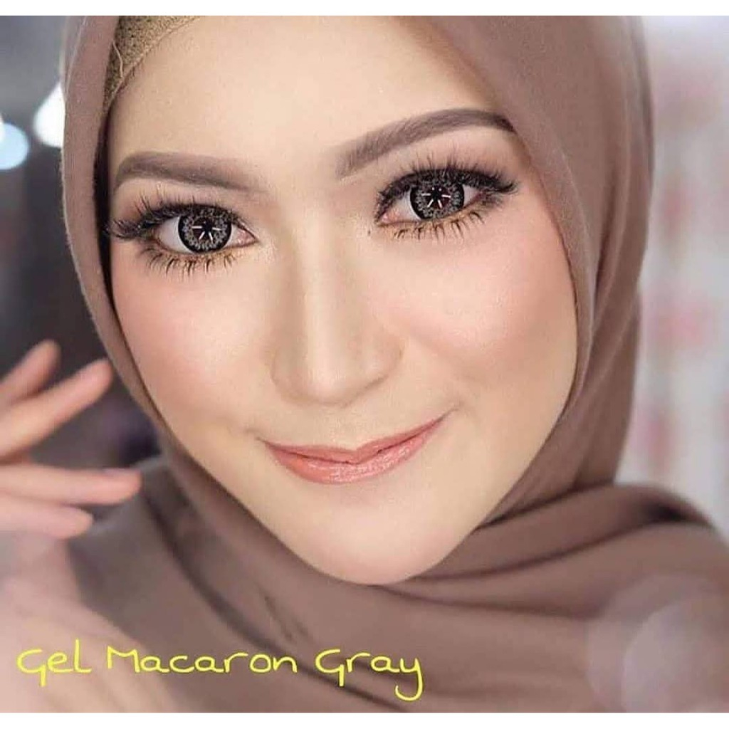 PAKET SOFTLENS TOP GEL MACARON 14.5MM + CAIRAN NICELOOK 60ML + PINSET + FREE LENCASE