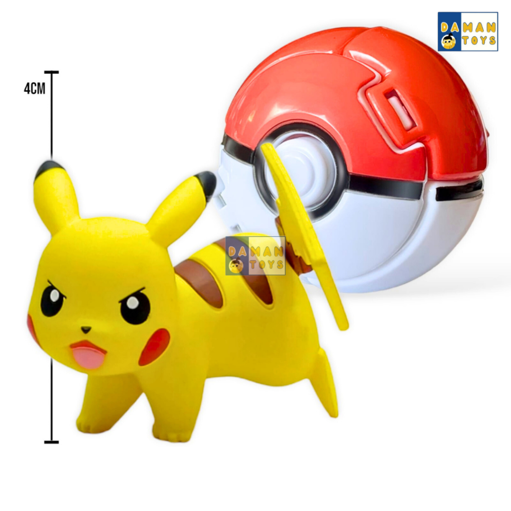 mainan bola pokemon moncolle pokedel z pikachu lucario pokeball