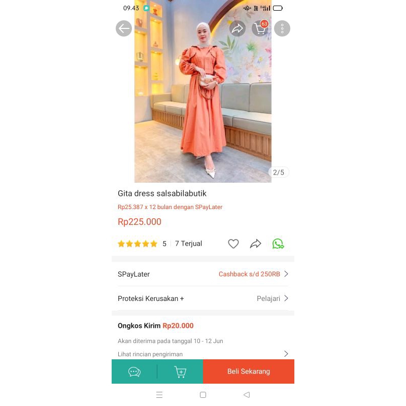 gamis katun import