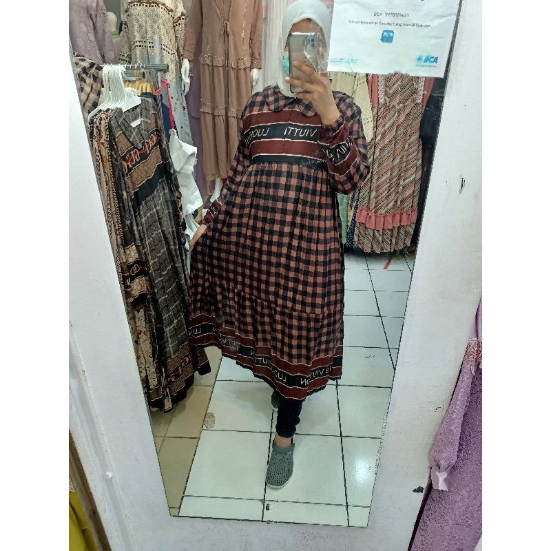 gamis rayon, gamis bahan adem, rayon