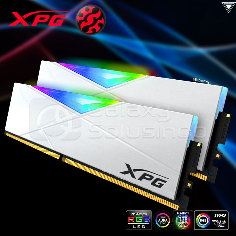 Adata XPG SPECTRIX D50 White RGB (2x16) 32GB DDR4 PC24000 3200MHz - Dual Kit