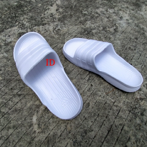 Sandal Slop Slide Pria Slip On Putih Polos SimpelL