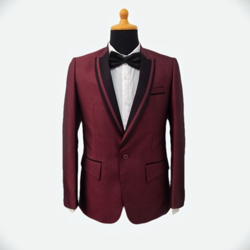 Setelan Jas dan Celana Pengantin Pria/Jas Wedding/Tuxedo MAROON