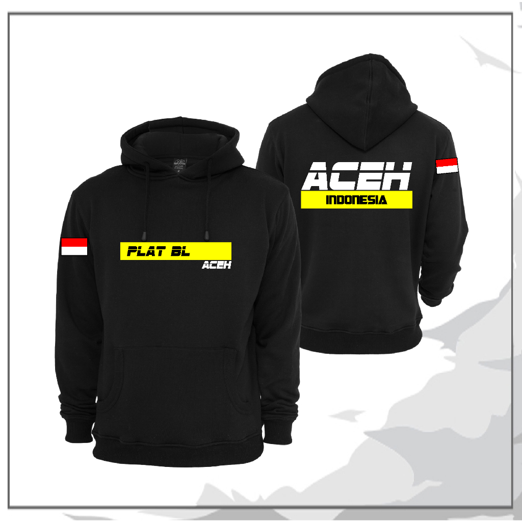 Jaket Hoodie Sweater Plat BL Aceh