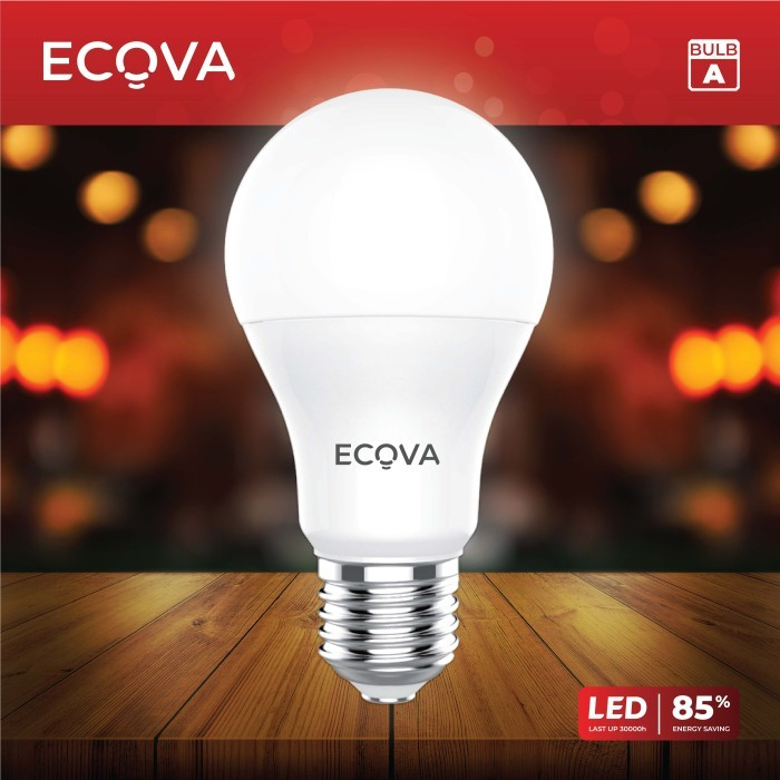 LAMPU BOHLAM ECOVA BULB A 21 WATT LED HEMAT ENERGI 21W 18W 15W 9W 3W WATT LAMPU RUMAH MURAH