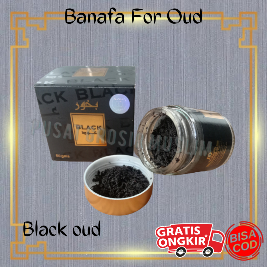 Bukhur BUBUK Black Oud  - Banafa For Oud - Black Oud Bakhoor - Buhur black Oud