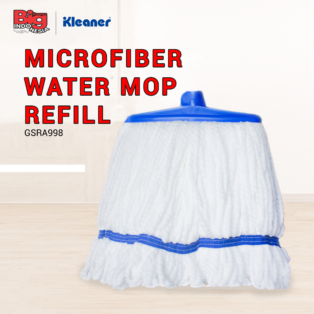 Refill Alat Pel Lantai Microfiber Sumbu Kotak Lebar 21 cm Kleaner GSRA998