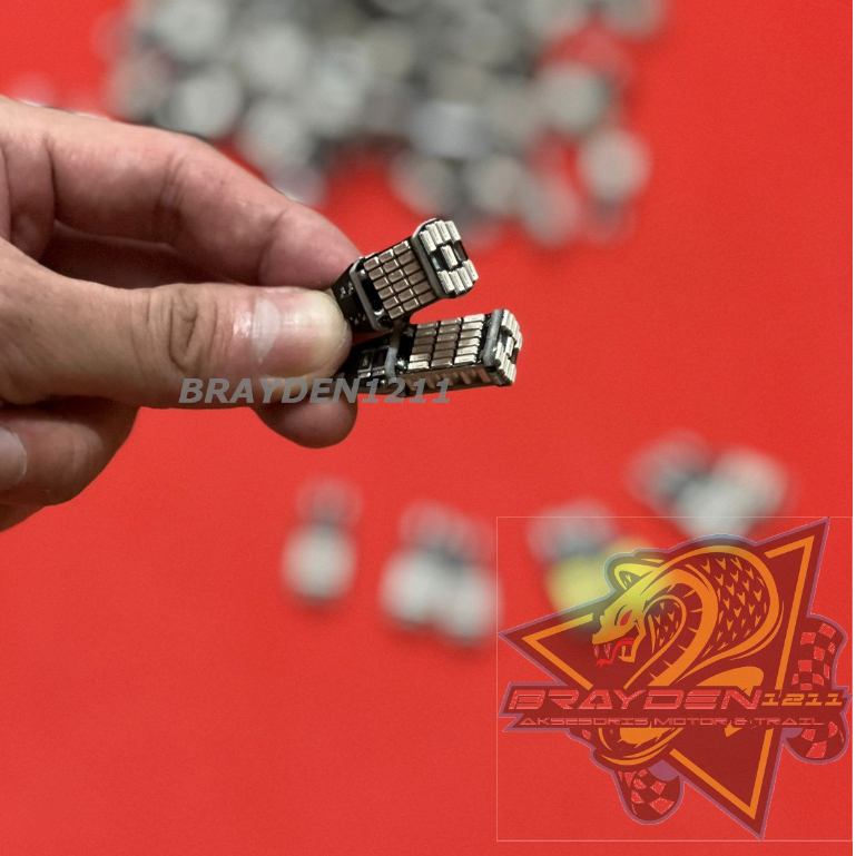 LAMPU SEIN SENJA T10 T15 DAJJAL 45 LED SUPER TERANG BUAT MOTOR DAN MOBIL 12 VOLT AC DC SEN DAJJAL MOTOR