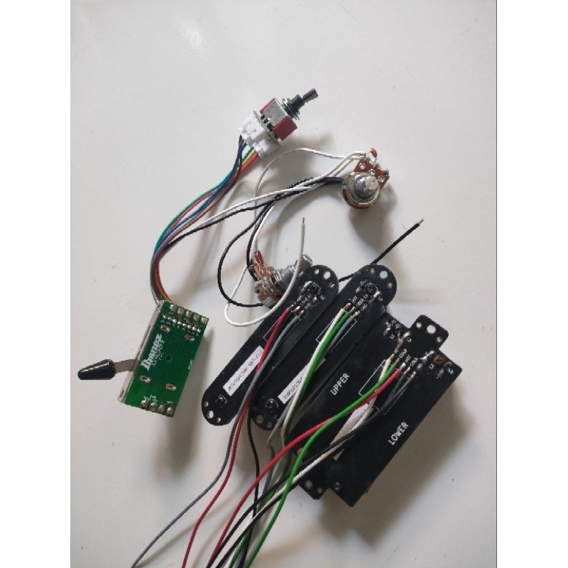 set Pickup Gitar elektrik Ibanez AZ Essential HSS spul gitar kabel switch wiring