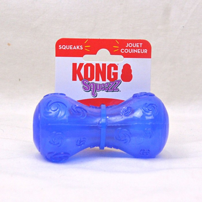 KONG PSD3 Mainan Anjing Squeezz Dumbbell Small