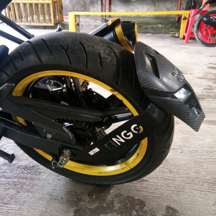 Mudguard Motor Custom Matic Bebek Kopling Cingg Universal Semua Motor Mud Guard Mudflap Spakbor