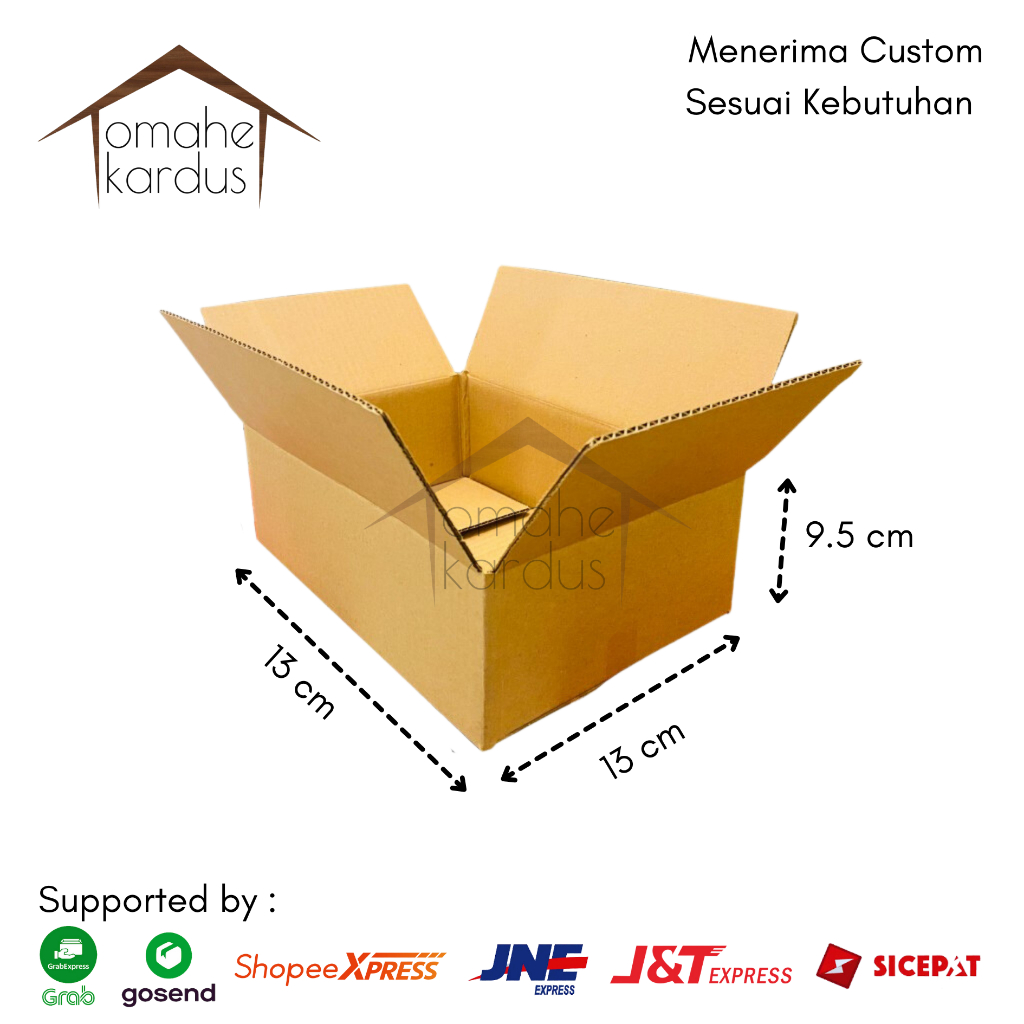 

Kardus Baru Polos uk. 13x13x9.5 cm