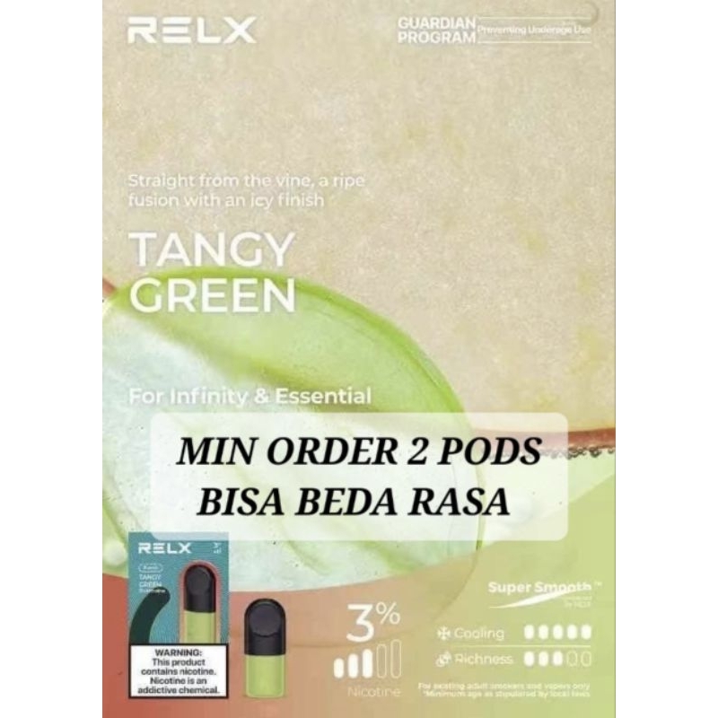 relx infinity essential pod 1 pack Tangy Green