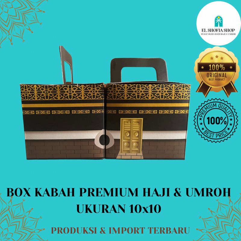 Dus Kabah Premium Oleh-Oleh Haji &amp; Umroh | Box Kabah Premium Souvenir Haji &amp; Umroh | Box Souvenir Islami | Box Kabah | Dus Kabah