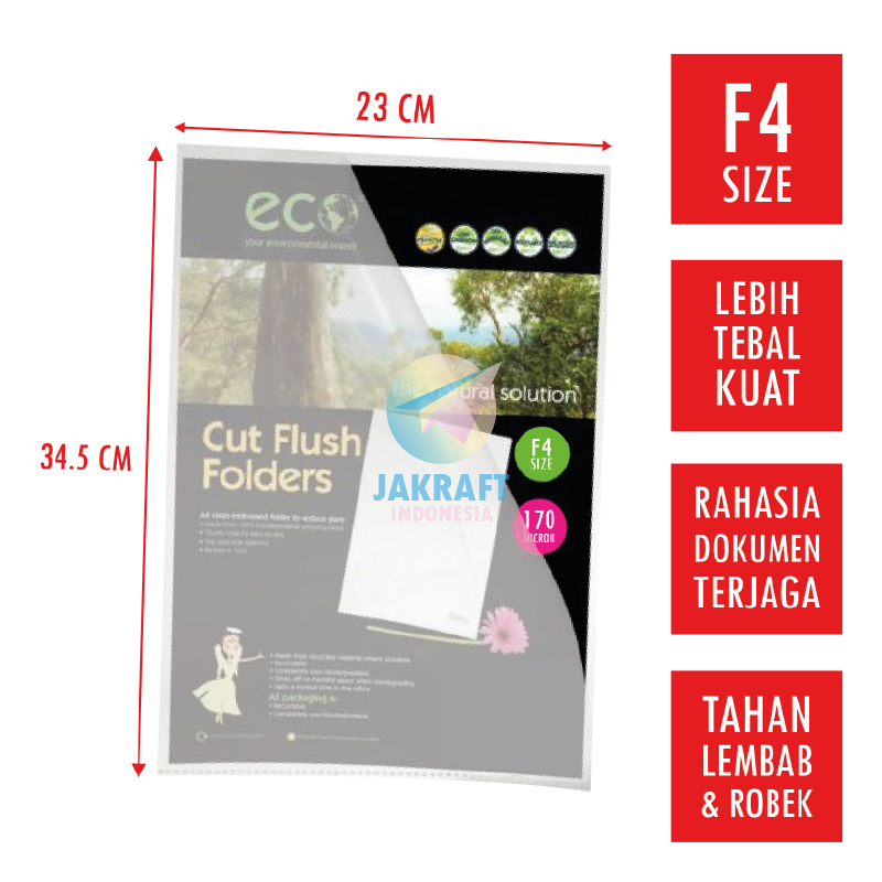 

(1 Pcs) Map L Rahasia F4 Folio Semi Bening Transparan Doft Doff Matte Opaque File Folder Plastik Clear Tebal Kuat