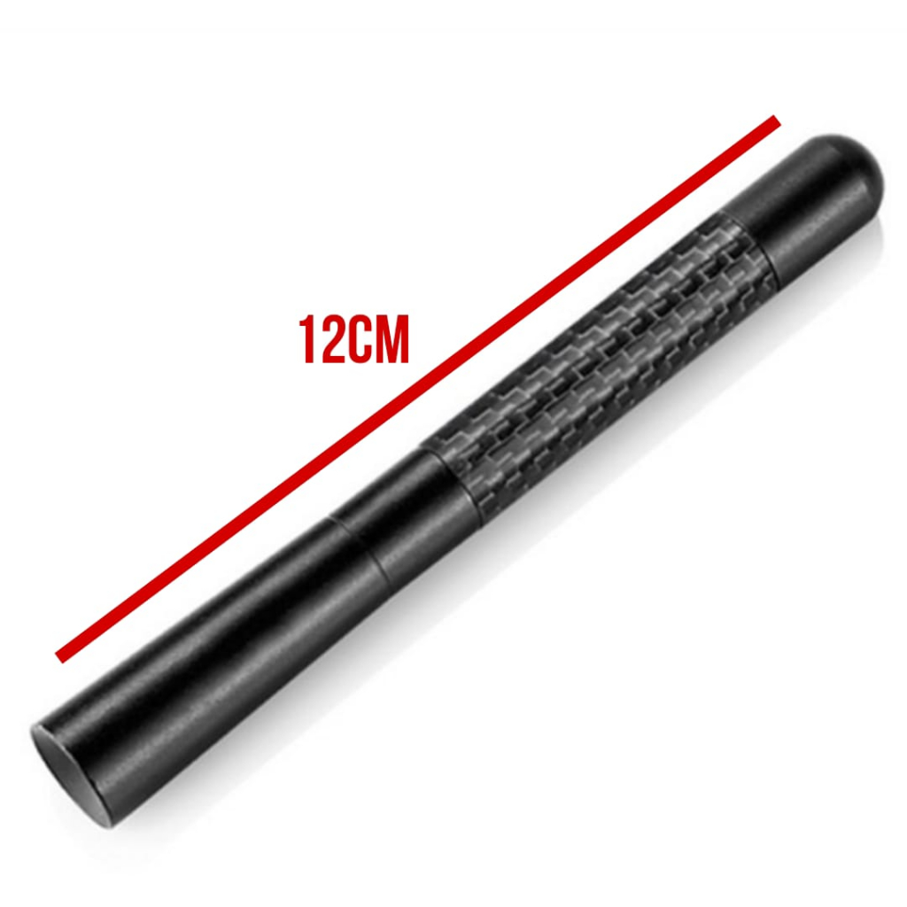 Metal Carbon Fiber Car Antenna  Antena Mobil Black MINI Universal Karbon Sport Signal Sinyal jelas