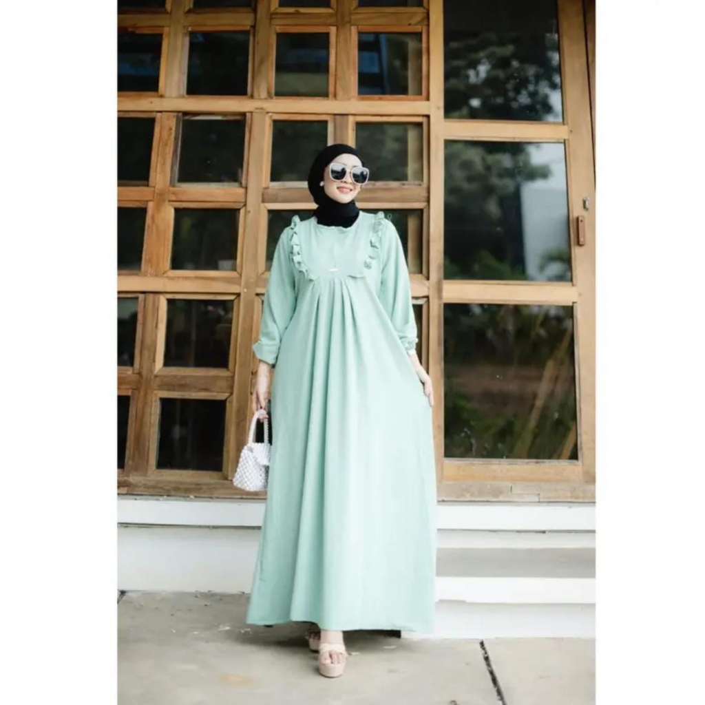 ELMIRA DRESS // GAMIS MUSLIMAH CRINCLE AIRFLOW