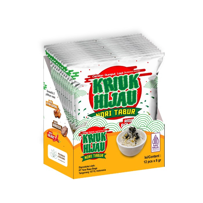 

Nafariz724 Kriuk Hijau Nori Tabur Isi 12 X 8 Gr
