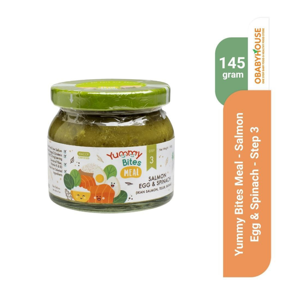 Yummy Bites Meal - Salmon Egg and Spinach - STEP 3 145 gr