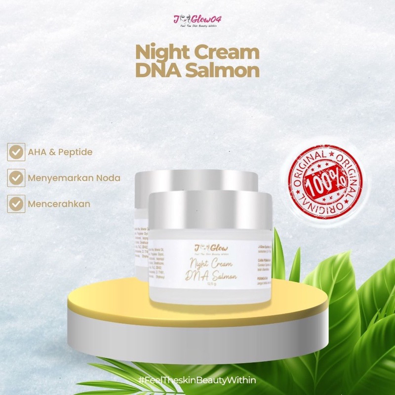 JGLOW CREAM MALAM FLEK/JGLOW NIGHT CREAM DNA SALMO/JGLOW NIGHT FLEK