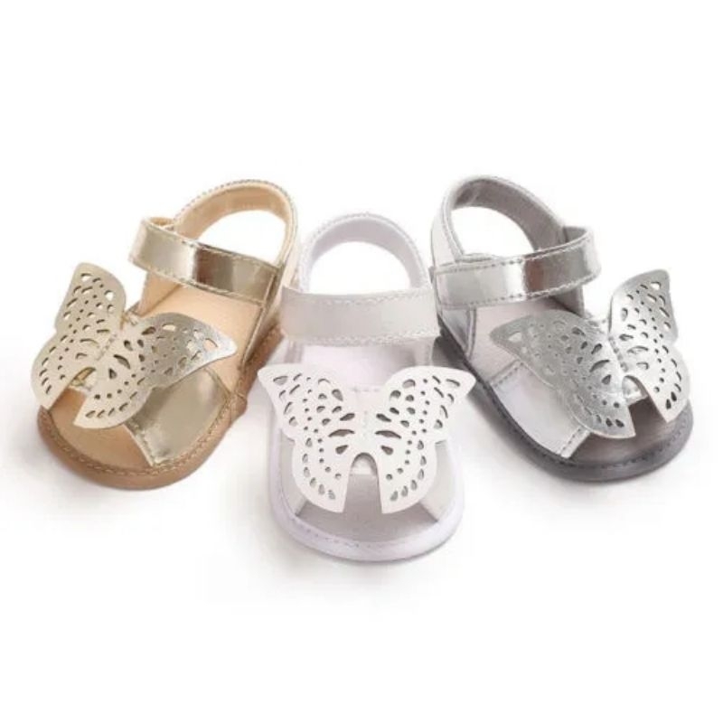 Sandal Bayi Perempuan BUTTERFLY 0 - 12 Bulan Terbaru / Sepatu Bayi Cewek Kekinian