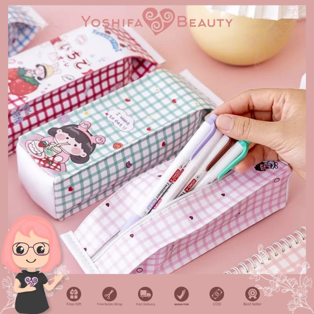 Tempat Pensil Motif Kotak Juice Tas Pensil Unik Kotak Pensil Lucu