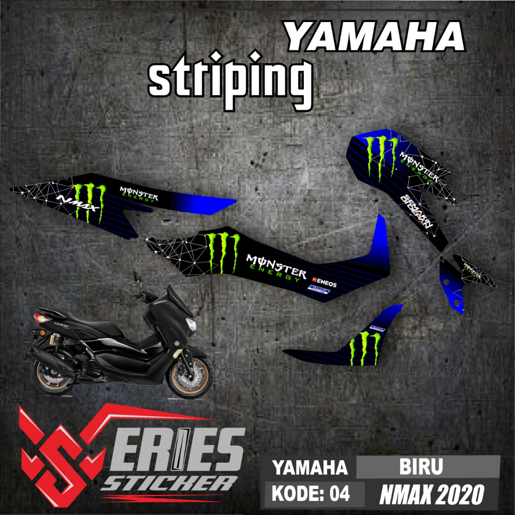 (cod) STRIPING NMAX NEW / STRIPING ALL NEW NMAX /MOTOR VARIASI NMAX 2020-2021 HOLOGRAM