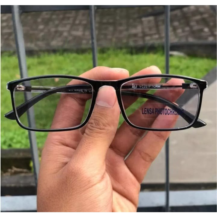 Terbaru Kaca Mata Minus Cewek Potocromic Frame Elegant Trendy Unisex
