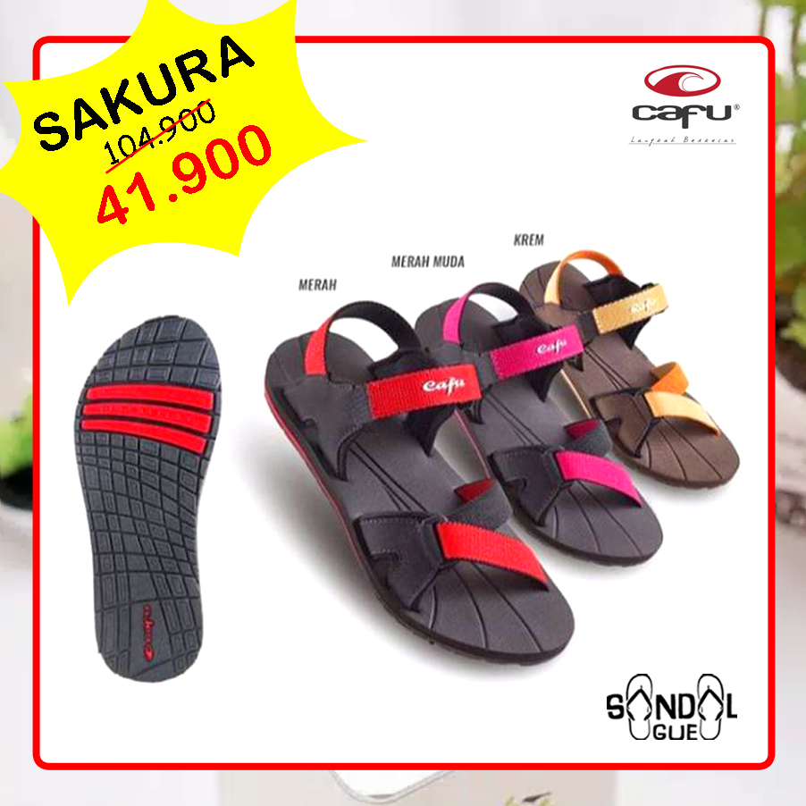 PROMO SANDAL WANITA KEKINIAN CAFU ANGEL NADINE SAKURA RAISA 100% BARU