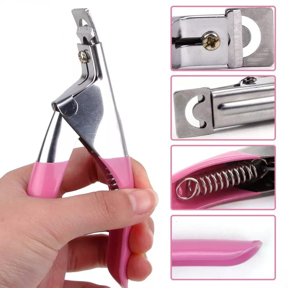 Gunting khusus potong kuku palsu tajam yang bagus alat pemotong fake nails nail art nail clipper cutter besar stainless steel premium nail extension aesthetic