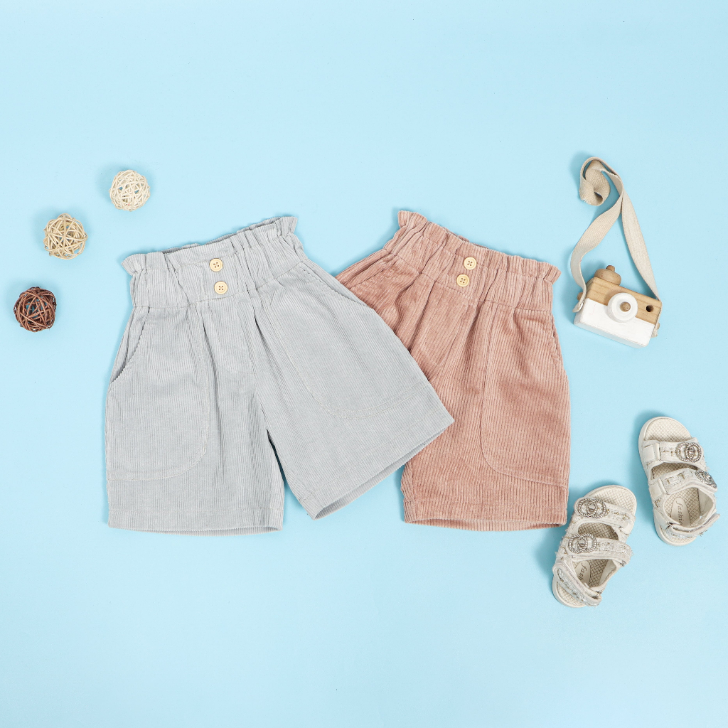 Yameena.kids Cleo Short Pants Corduroy Bawahan Anak Celana Pendek anak perempuan