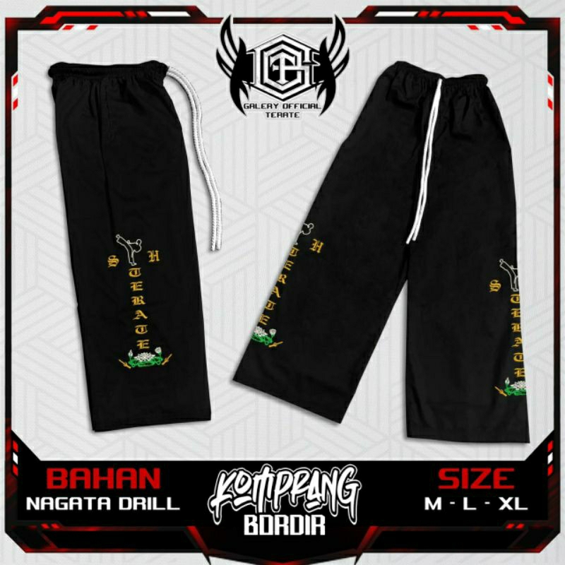 SETELAN CELANA PSHT // KOMPRANG BORDIR PSHT // KOMPRANG BORDIR PSHT KEREN // KOMPRANG PSHT DISTRO //