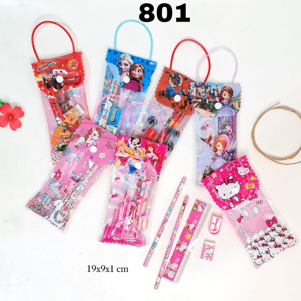 

Paket alat tulis 5in1 Tempat Pensil 801 / stationery set 801
