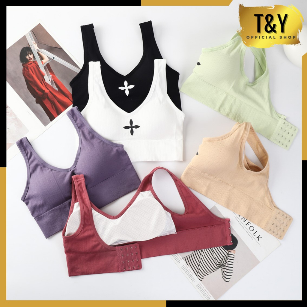 T&amp;Y Bra Tanktop Tanpa Kawat Wanita 6817 Bh Sport Gym Tank Top Olahraga Bra Fashion Wanita Import