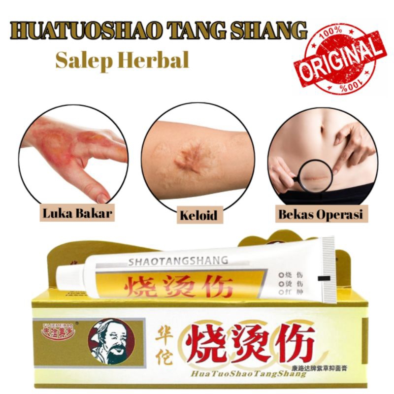 HUATUO SALEP OBAT HERBAL LUKA BAKAR MELEPUH KELOID TRADISIONAL