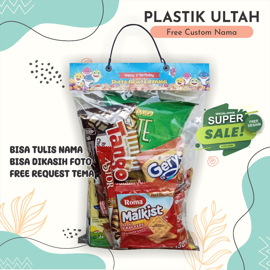 

Plastik Snack Ulang Tahun Kemasan Snack LABEL ULTAH (BISA CUSTOM NAMA DAN FOTO)